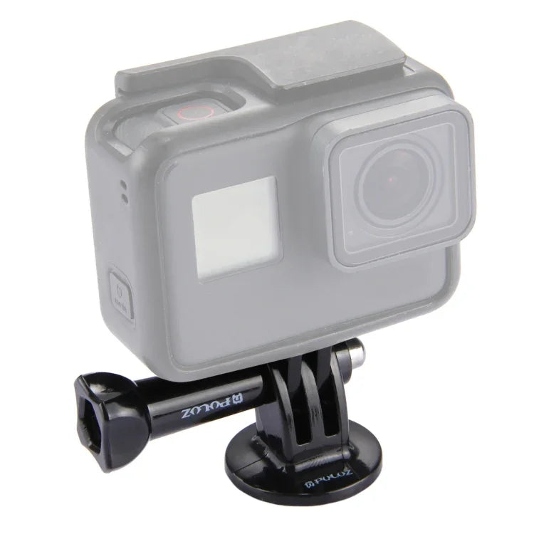 PULUZ カメラ三脚マウントアダプター 長ネジ付き GoPro、Insta360、DJIおよびその他のアクションカメラ用、三脚アダプター＋ネジ