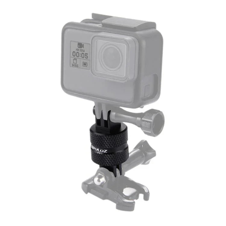 PULUZ 360度回転 CNC スイベルピボット延長アーム 三脚マウント GoPro、Insta360、DJIおよびその他のアクションカメラ用、延長アダプター