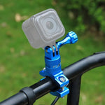 PULUZ 360度回転 バイク用アルミハンドルバーアダプターマウント ネジ付き GoPro、Insta360、DJIおよびその他のアクションカメラ対応、中国在庫（赤）、中国在庫（青）、ハンドルバーアダプターマウント 1