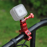 PULUZ 360度回転 バイク用アルミハンドルバーアダプターマウント ネジ付き GoPro、Insta360、DJIおよびその他のアクションカメラ対応、中国在庫（赤）、中国在庫（青）、ハンドルバーアダプターマウント 1