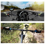 PULUZ 360度回転 バイク用アルミハンドルバーアダプターマウント ネジ付き GoPro、Insta360、DJIおよびその他のアクションカメラ対応、ハンドルバーアダプターマウント 2