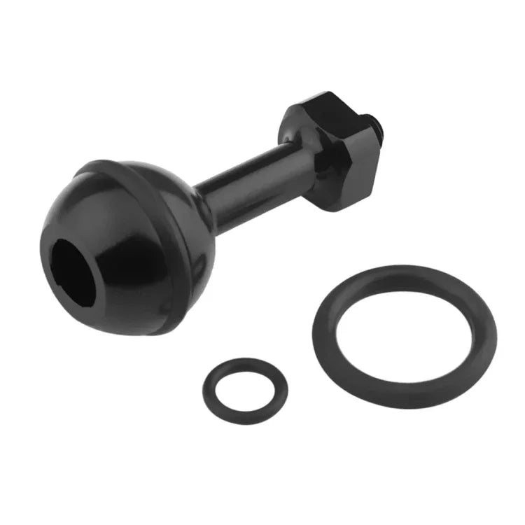 PULUZ 1/4インチネジ アルミボールアダプターマウント GoPro、Insta360、DJIおよびその他のアクションカメラ用、直径：2.5cm、1/4インチネジ（ブラック）、1/4インチネジ（ブルー）