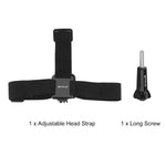 PULUZ 弾性マウントベルト 調節可能ヘッドストラップ GoPro、Insta360 ONE R、DJI Osmo Actionおよびその他のアクションカメラ用、ヘッドストラップ