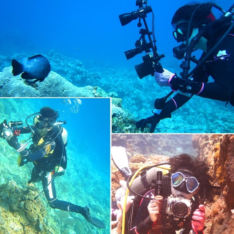 PULUZ CNCアルミニウムボールヘッドアダプターマウント GoPro、Insta360、DJIおよびその他のアクションカメラ用、直径: 2.5cm、CNCアルミニウム（ブラック）