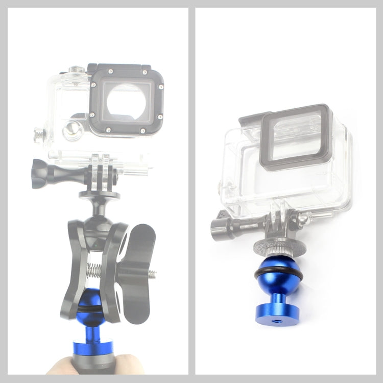 PULUZ CNCアルミニウムボールヘッドアダプターマウント GoPro、Insta360、DJIおよびその他のアクションカメラ用、直径: 2.5cm、CNCアルミニウム（ブラック）
