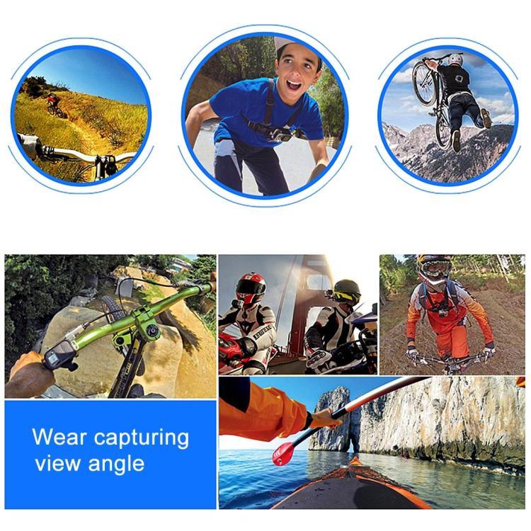PULUZ 調節可能ボディマウントベルト チェストストラップ Jフックマウント＆ロングスクリュー付き GoPro、Insta360、DJIおよびその他アクションカメラ用、チェストストラップ