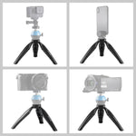 PULUZ シンプルミニ ABS デスクトップ三脚マウント 1/4インチネジ付き DSLR & デジタルカメラ用, 作業高さ: 9cm, ABS三脚