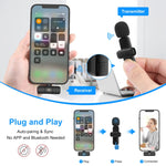 8ピンデバイス用ワイヤレスラベリアノイズリダクションリバーブマイク、電話充電対応、8ピンワイヤレスマイク