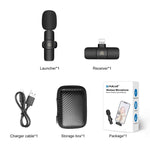 8ピンデバイス用ワイヤレスラベリアノイズリダクションリバーブマイク、電話充電対応、8ピンワイヤレスマイク