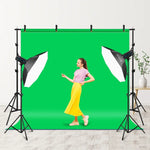 2 x 3m フォトスタジオ背景サポートスタンド バックドロップクロスバーブラケット、2 x 3m