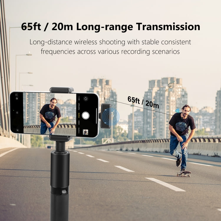 PULUZ 磁気ラベリアワイヤレスマイク 充電ケース付き、8ピン RX レシーバーと 2 TX マイク、8ピン 2 TX + 1 RX、充電ケース付き