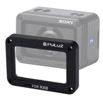 PULUZ アルミ合金フレーム＋強化ガラスレンズプロテクター Sony RX0 / RX0 II用、ネジとドライバー付き、フロントフレームレッド