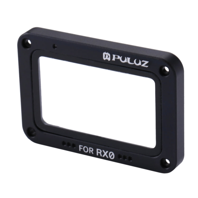 PULUZ アルミ合金フレーム＋強化ガラスレンズプロテクター Sony RX0 / RX0 II用、ネジとドライバー付き、フロントフレームレッド