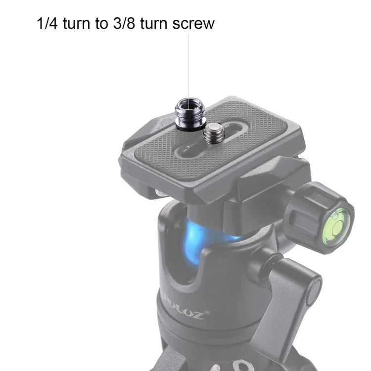 PULUZ 1/4インチメスネジから3/8インチオスネジアダプタースクリュー、1/4メスから3/8オス