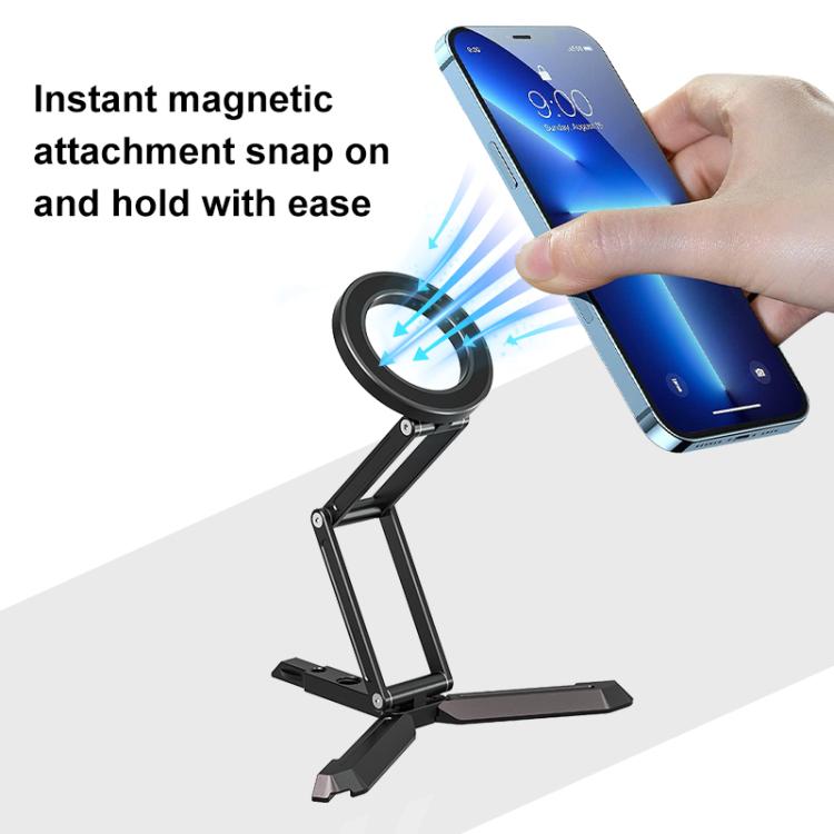 MagSafe Desktop Live Streaming Magnetic Foldable Phone Holder Bracket, Live Streaming Bracket