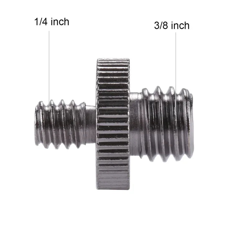 PULUZ 1/4インチオスネジから3/8インチオスネジアダプタースクリュー、1/4オスから3/8オス