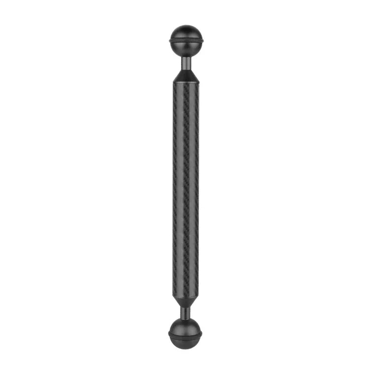 PULUZ 9インチ 23cm 長さ 20.8mm 直径 デュアルボール カーボンファイバー フローティングアーム, ボール直径: 25mm, 9インチ ブラック