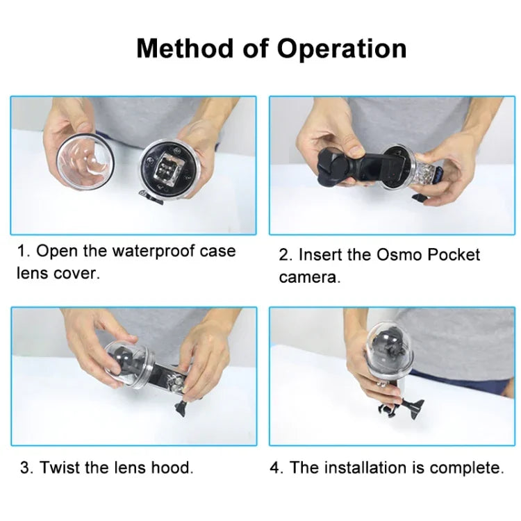 PULUZ 60m水中防水ハウジング ダイビングケースカバー DJI Osmo Pocket用