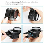 PULUZ ハウジングシェル CNCアルミ合金保護ケージ 保険フレーム＆52mm UVレンズ付き GoPro HERO8 Black用、フレーム付きHERO8 Black用