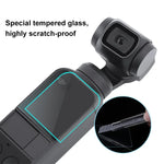 PULUZ 9H 2.5D HD 強化ガラスレンズプロテクター＋スクリーンフィルム DJI OSMO Pocketジンバル用、DJI OSMO Pocket用