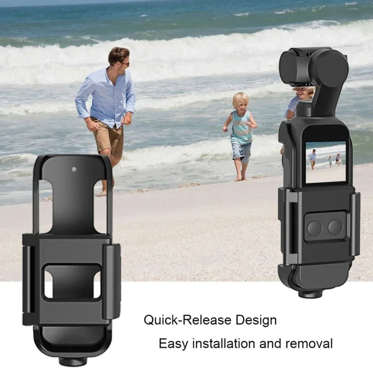PULUZ DJI OSMO Pocket / Pocket 2用 ハウジングシェル保護カバーブラケットフレーム, DJI OSMO Pocket用