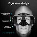 PULUZ ウォータースポーツダイビング機器 ダイビングマスク 水泳ゴーグル GoPro、Insta360、DJIおよびその他アクションカメラ用