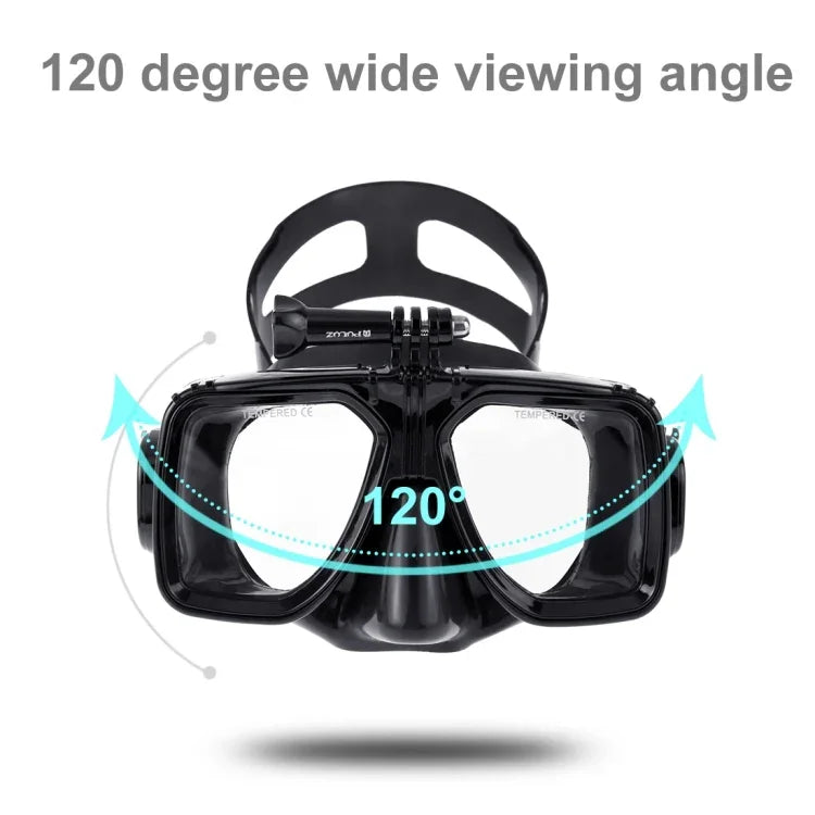 PULUZ ウォータースポーツダイビング機器 ダイビングマスク 水泳ゴーグル GoPro、Insta360、DJIおよびその他アクションカメラ用