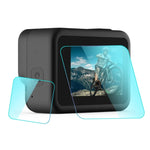PULUZ GoPro HERO8 Black用レンズ＋LCDディスプレイ 9H 2.5D 強化ガラスフィルム、GoPro HERO8 Black用