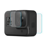 PULUZ GoPro HERO8 Black用レンズ＋LCDディスプレイ 9H 2.5D 強化ガラスフィルム、GoPro HERO8 Black用