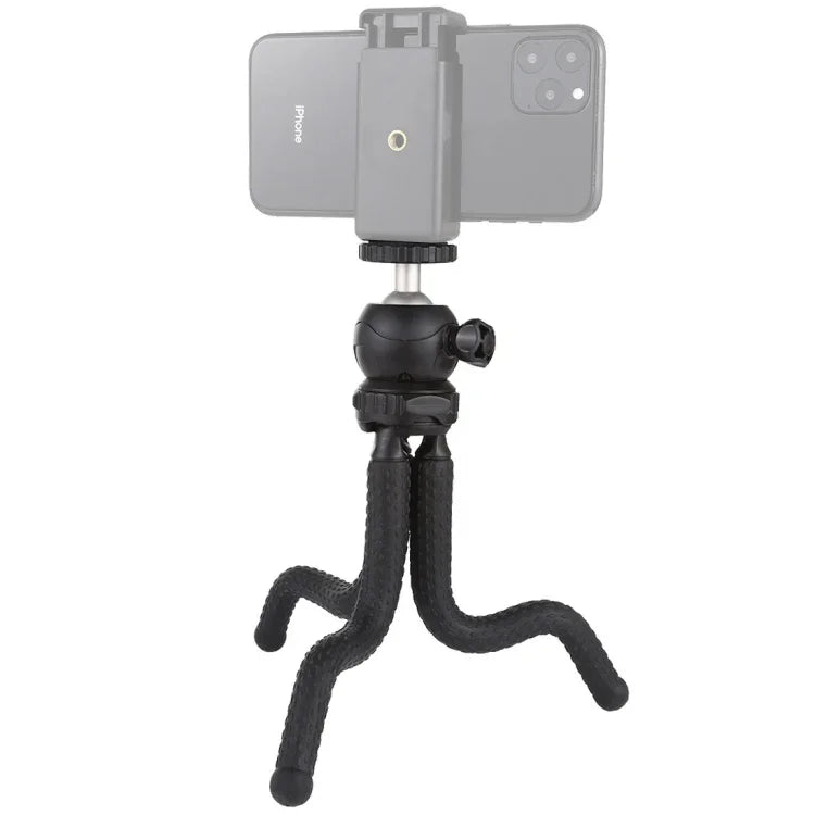 PULUZ ミニオクトパスフレキシブル三脚ホルダー ボールヘッド付き 一眼レフカメラ、GoPro、携帯電話用 サイズ：25cmx4.5cm、25cm三脚