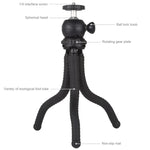 PULUZ ミニオクトパスフレキシブル三脚ホルダー ボールヘッド付き 一眼レフカメラ、GoPro、携帯電話用 サイズ：25cmx4.5cm、25cm三脚