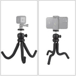 PULUZ ミニオクトパスフレキシブル三脚ホルダー ボールヘッド付き 一眼レフカメラ、GoPro、携帯電話用 サイズ：25cmx4.5cm、25cm三脚