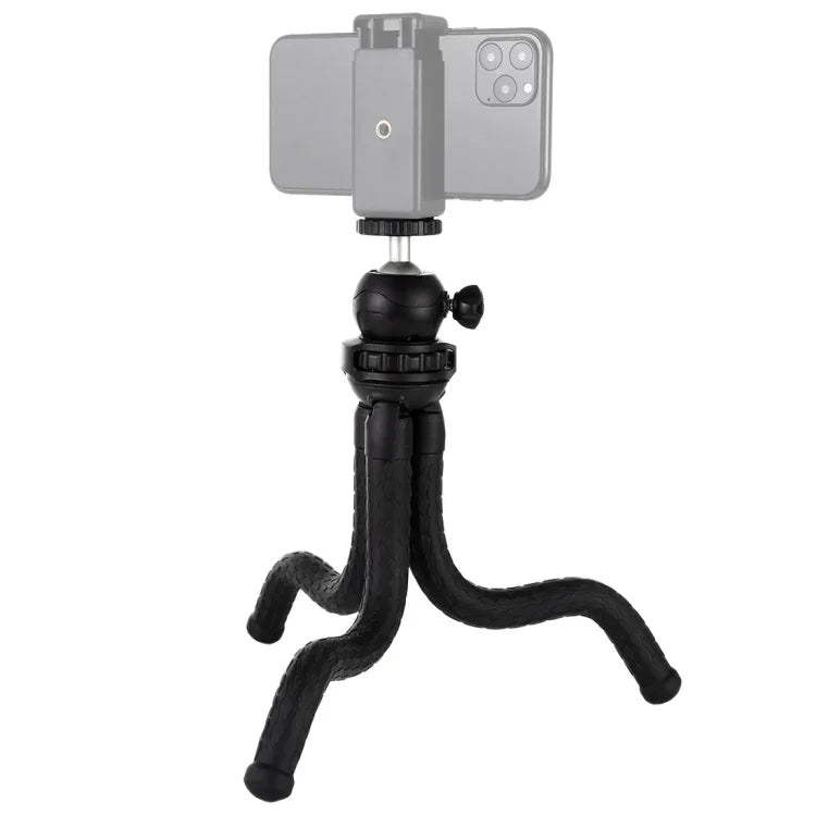 PULUZ ミニオクトパスフレキシブル三脚ホルダー ボールヘッド付き 一眼レフカメラ、GoPro、携帯電話用 サイズ：30cmx5cm、30cm三脚