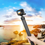 PULUZ カーボンファイバー延長モノポッドポールロッド DJI / MOZA / Feiyu V2 / Zhiyun G5 / SPGジンバル用伸縮スティック、長さ：35cm、35cm