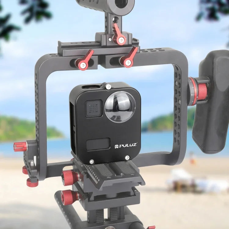 PULUZ GoPro Max用ハウジングシェル CNCアルミ合金保護ケージ、アルミ合金ケージ