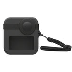 PULUZ GoPro Max用デュアルレンズキャップケース＋本体シリコン保護ケース、シリコンケース