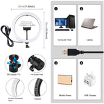PULUZ 11.8インチ 30cm USB 3モード 調光可能 デュアルカラーテンパチャー LED 曲面拡散ライトリング ライブ配信・自撮り・写真・動画用ライト スマホクランプ付き、11.8インチ