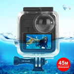PULUZ 45m防水ダイビングハウジングケース GoPro MAX用、バックル付き基本マウント＆ネジ、防水ケース