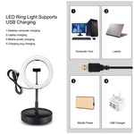 PULUZ 10.2インチ 26cm USB 3モード 調光可能 デュアルカラーテンパチャー LED 曲面リング Vlog 自撮り 写真撮影 ビデオライト Bluetoothリモートシャッター 折りたたみデスクトップホルダー＆スマホクランプ付き