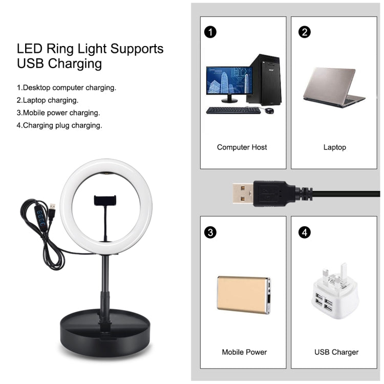PULUZ 10.2インチ 26cm USB 3モード 調光可能 デュアルカラーテンパチャー LED 曲面リング Vlog 自撮り 写真撮影 ビデオライト Bluetoothリモートシャッター 折りたたみデスクトップホルダー＆スマホクランプ付き