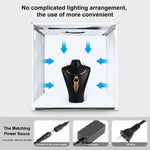 PULUZ 40cm 折りたたみ式ポータブル白色調光可能フォトライティングスタジオ撮影テントボックスキット 6色（ブラック、オレンジ、ホワイト、レッド、グリーン、ブルー）背景布付き, 40cmボックス(US), 40cmボックス(UK), 40cmボックス(EU), 40cmボックス(AU)