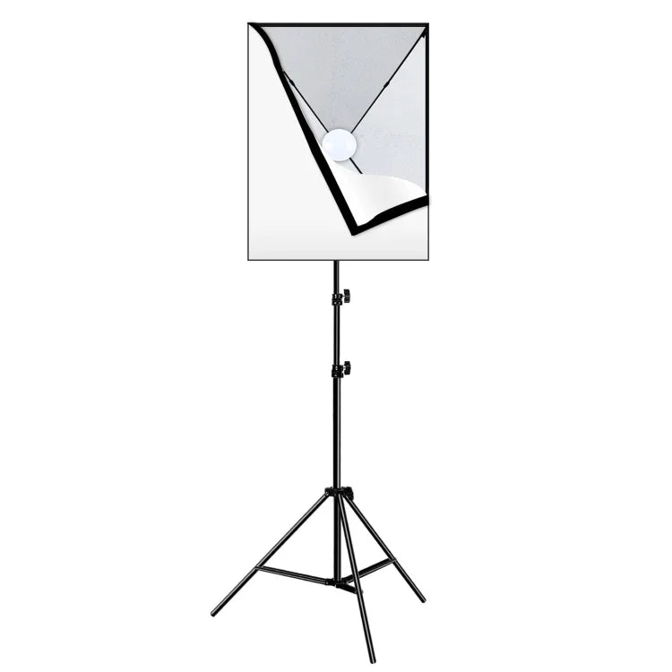 PULUZ 50x70cm スタジオソフトボックス + 2m三脚マウント + 単体220V E27 30W 5700K 白色LED電球 写真撮影キット, 単体電球 EUプラグ, 単体電球 USプラグ