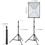 PULUZ 50x70cm スタジオソフトボックス + 2m三脚マウント + 単体220V E27 30W 5700K 白色LED電球 写真撮影キット, 単体電球 EUプラグ, 単体電球 USプラグ