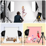 PULUZ 50x70cm スタジオソフトボックス + 2m三脚マウント + 単体220V E27 30W 5700K 白色LED電球 写真撮影キット, 単体電球 EUプラグ, 単体電球 USプラグ