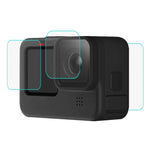 PULUZ GoPro HERO12 Black /11 Black /10 Black /9 Black用レンズ＋LCDディスプレイ 9H 2.5D 強化ガラスフィルム, GoPro HERO9 Black用