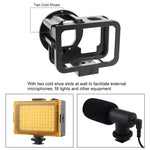 GoPro HERO13 Black /12 Black /11 Black /10 Black /9 Black用PULUZ薄型ハウジングシェル CNCアルミ合金保護ケージ 保険フレーム＆52mm UVレンズ付き、GoPro HERO9 Black用薄型