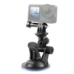 PULUZ 車用吸盤マウント ネジ＆三脚マウントアダプター＆収納バッグ付き GoPro、Insta360、DJIおよびその他アクションカメラ用, 吸盤マウント
