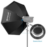 PULUZ 95cm スピードライトフラッシュ オクタゴンパラボリックソフトボックス ボーエンズマウントディフューザー、95cm オクタングル