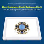 PULUZ 20cm LED シャドウレス ライトパッド 写真スタジオボックス用、20cm シャドウレス ライト