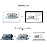 PULUZ 20cm LED シャドウレス ライトパッド 写真スタジオボックス用、20cm シャドウレス ライト